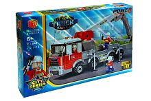 Конструктор BBlock CITY Series "Город: Мобильный бетононасос" XJ-848E, 436 деталей