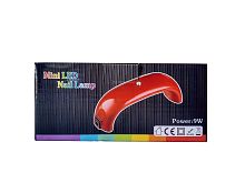 Лампа Mini LED Nail Lamp 9W для сушки гель-лака портативная 