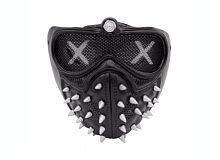 Маска Шипы из фильма "Безумный Макс", черный, серебристый латекс, пластик, размер взрослый