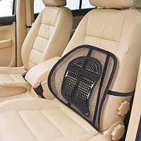 Массажная подушка для поддержки спины и поясницы ЕРМАК 41 х 38,5 х 12 см