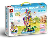 Конструктор Rich Bee BALLOON HOUSE "Дом воздушных шаров" 55039, 998 деталей