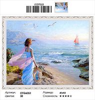 Алмазная мозаика Paintboy OTG6051 40x50 см круглые стразы