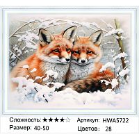 Алмазная мозаика Painting Diamond HWA5722 40x50 см, круглые стразы