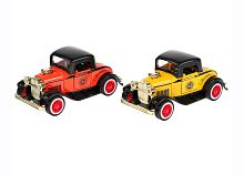 Машина "Ретроавто М" 1:32 металлическая, свет, звук, 12 см.  в коробке