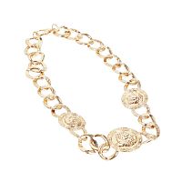 Цепь Римлянина золотая ВА3223. карнавальная, металл, длина 32 см 