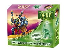 НАБОР Фигурки светящиеся ОРКИ, пластиковые, 4шт/коробка / 60