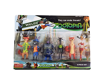 НАБОР Фигурок Зверополис ZOOTOPIA, 10 см, 6 штук на блистере