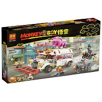 Конструктор LARI Monkey Boy "Грузовик-кафе Пигси" 11542, 862 деталь