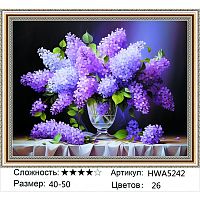 Алмазная мозаика Painting Diamond HWA5242, холст на подрамнике, круглые стразы, 40x50 см 