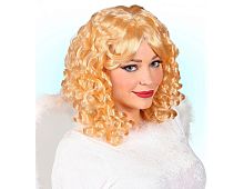 Парик Ангела 00639, белый, синтетическое волокно, без размера