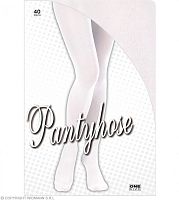 Колготки Partyhose белые 40 ден 4735W, нейлон, размер XL