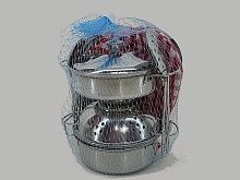 Набор детской посуды металлической в сетке PY555-11