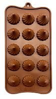 Форма силиконовая "Пирамида" для изготовления конфет 21 х 10,5 см, 15 ячеек