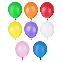 Шары воздушные 12" "Капитан Весельчак" 8 цветов, 10 шт/уп