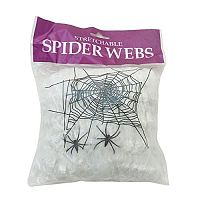 Паутина белая SPIDER WEBS 2304, полиэстер, пластмасса, размер 46*26 см