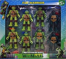 Teenage Mutant Ninja TURTLES НАБОР ФИГУРКИ Черепашки-Ниндзя 14 см со световым проектором 8 шт