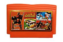 Картридж 8bit 4в1 YH-8042 CONTRA7+FIGHER 2010+SNOW BROS+BASEBALL STREET