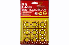 Пистоны для пистолета 72 Shot Plastic Disc Cap, 9*8=72 выстрела/блистер
