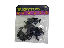 Пауки (насекомые) TRICKY TOYS набор 11 фигурок, пластмассовые, размер 5 см