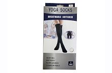 Гольфины YOGA SOCKS, унисекс, черные, единая сетка, универсальный размер