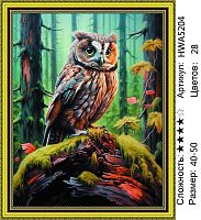 Алмазная мозаика Painting Diamond HWA5204, холст на подрамнике, круглые стразы, 40x50 см