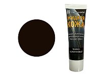 Жидкая кожа "Мастер сити" ЧЕРНАЯ ТУБА для ремонта кожи 404 ТЕМНО-КОРИЧНЕВЫЙ, 30 мл