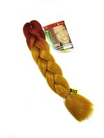 Канекалон 2 цвета X-Pression 2/34, Медный/Золотистый,  пряди, искусственный волос, длина 60 см