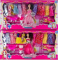 НАБОР Кукла с дочкой, 12 сменных платьев Beautiful Girls Collect, аксессуары