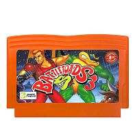 Картридж 8bit BATTLE TOADS 3 (Battletoads & Double Dragon) (Русская версия)
