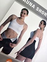 Утягивающие шорты для фитнеса "САУНА", цвет Черный, размер M (р.44, 70-75)