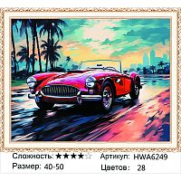 Алмазная мозаика Painting Diamond HWA6249, холст на подрамнике, круглые стразы, 40x50 см