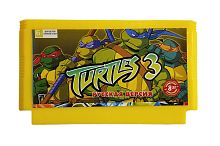Картридж 8bit TURTLES 3, Черепашки-ниндзя 3 (русская версия)