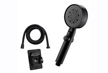 Набор Лейка для душа Ø 90 мм 6 режимов водосберегающая со шлангом 1,5 м, держатель для лейки