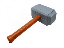  Кувалда "В2029", карнавальная, пластик, серый/коричневый, 31х17 см