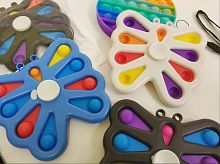 Сенсорная игрушка СИМПЛ-ДИМПЛ БАБОЧКА антистресс разноцветный