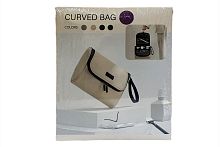 Сумочка-косметичка дорожная Curved Bag с крючком, на молнии, цвета в ассортименте