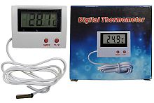 Цифровой термометр ZX-1 Digital Thermometr с выносным датчиком БЕЛЫЙ 53 x 41 мм 