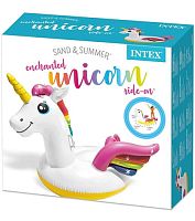 Надувной матрас-плот для плавания INTEX "Единорог" 198х140х97см от 3 лет, уп.4