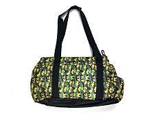 Сумка-переноска для кошек и мелких пород собак поролоновая, хаки зеленая, 40*25*20 см