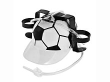 Каска с трубочками для напитков ФУТБОЛЬНАЯ, размер 56