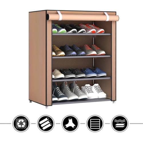 Стойка для обуви Тканевый стеллаж Shoe Cabinet 8238, размер 600х300х720 мм фото 2