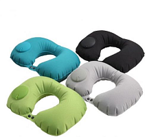 Подушка надувная TRAVEL NECK PILLOW для шеи с ручной накачкой RH34