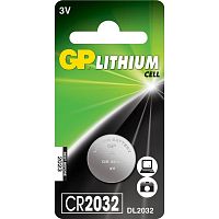Батарейки GP Lithium CR2032 3V Ø20х2 мм (таблетка) ЦЕНА ЗА 1 ШТУКУ !