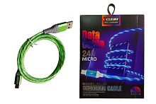 Кабель для зарядки ECUSIN EC-48 Micro светящийся, длина 1м