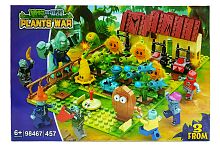 Конструктор PLANTS DEFENSE BATTLE, Зомби против растений "Война растений" 98467, 457 деталей