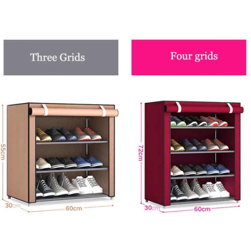 Стойка для обуви Тканевый стеллаж Shoe Cabinet 8238, размер 600х300х720 мм фото 3