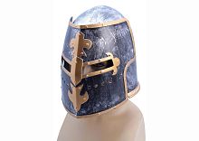 Шлем средневекового Рыцаря ВН615 черный, пластмассовая, размер 56