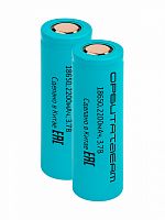 Аккумулятор Орбита 18650 2200mA, 3,7 В, плоский пин ЦЕНА ЗА 1 ШТУКУ