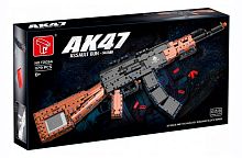 Конструктор TLG "Автомат AK-47", электромеханический, 1179 элементов, от 7 лет