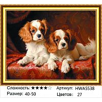 Алмазная мозаика Painting Diamond HWA5538 40x50 см, круглые стразы